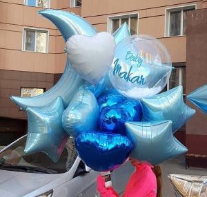 Прозрачный воздушный Шар баблс на выписку